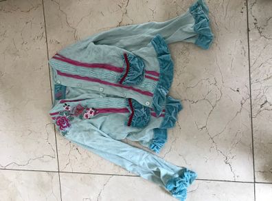 Monsoon velvet and embroidered beautiful cardigan 6/8