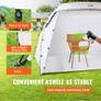 Spray Paint Shelter, 10x7x6ft Portable Spray Paint Tent with Built-In Floor & Mesh Screen, Foldable Pop Up Paint Booth for Furniture Large DIY Hobby Tool Painting Station Image 2