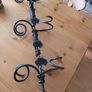 Heavy Duty Vintage Wrought Iron Six Bottle Wall Hanging Wine Rack Image 8