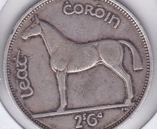 Ireland 1939  Silver Half Crown