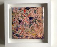 Framed Original Floral  Painting Art Contemporary Art Painting  Original Gift
