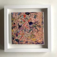 Framed Original Floral  Painting Art Contemporary Art Painting  Original Gift