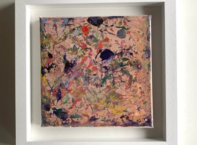 Framed Original Floral  Painting Art Contemporary Art Painting  Original Gift