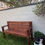 Custom handmade timber garden bench Image 2