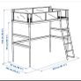 Loft Bed Frame White Image 2