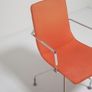 Orange Fabric and Chrome Swivel Office Chair Comet by Gunilla Allard for Lammhult, 1990s Image 6