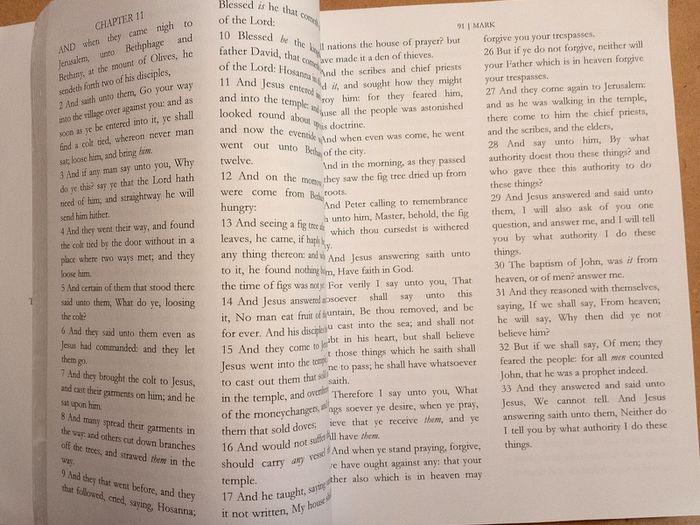 The Holy Bible New Testament Large Type Edition