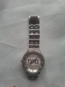 D&G Dolce & Gabbana Women's DW0144 STRASS PRIME TIME Stainless Steel Watch