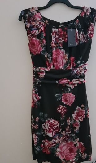 Mango Floral Dress Size L (nwt)