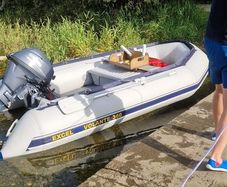 Inflatable boat 3.6m(no engine)+trailer