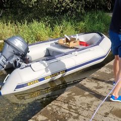 Inflatable boat 3.6m(no engine)+trailer