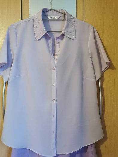 Precis petite purple blouse & blazer & Skirt 3 pieces set UK 10