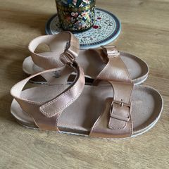 Brand new never worn next rise gold sandals Uk 3