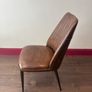 Brown Leather Dining Chairs x 3 Image 3