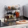 Bathroom Storage Spice Rack - 2 Tier Kitchen Storage & Organisation, Small Bathroom Organiser for Countertop, Home and Office Image 5