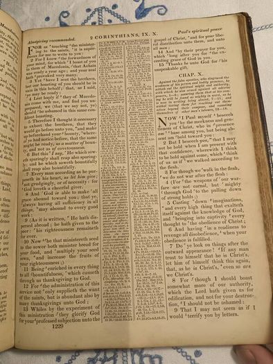 1846 Rare Miniature Quarto Bible