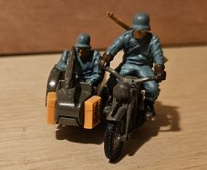 Britain's Deetail Germans Motorcycle & Side Car Early 1970s In Overall Good Condition With Some Wear