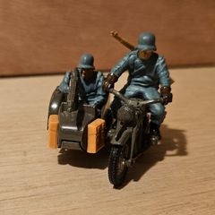 Britain's Deetail Germans Motorcycle & Side Car Early 1970s In Overall Good Condition With Some Wear