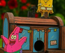 Krusty Krab bird house