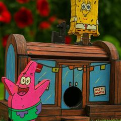 Krusty Krab bird house