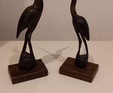 Minature Horn Crane /Heron /Stork Bird Set of 2