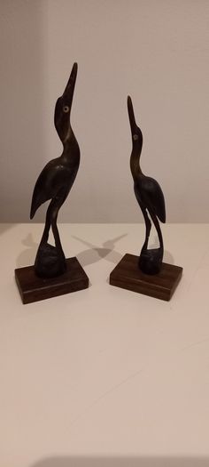 Minature Horn Crane /Heron /Stork Bird Set of 2
