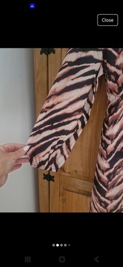 BNWT Brown Animal Print Dress by Friends Like These. Size 16