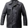 Pea Coat US Navy Leather Jacket Large Image 2