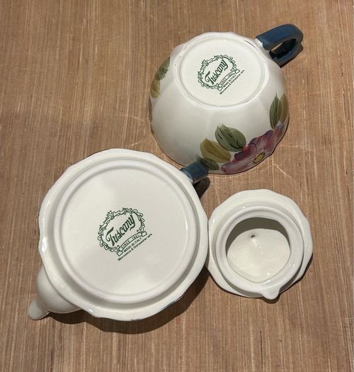 Ceramic Stacking Teapot and Mug (Tea for One) set