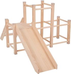 Adventure Climbing tower Wooden Playground with Slide