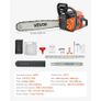 New Powerful  62 cc petrol  Chainsaw, 20 inch petrol mix Powered Chainsaw, 3.6 HP Power Chain Saw with Non-Slip Handle, petrol Powered Chainsaws with Dual Fuel Tanks, For Wood Cutting, Tree Trimming, and Land Clearing Image 2