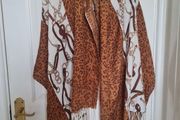 Large leopard print scarf