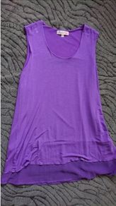 Michele Hope Purple Blouse  Size 10-12