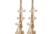 Multi cross drop earrings