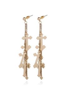 Multi cross drop earrings