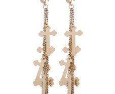 Multi cross drop earrings