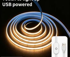 10M WARM GLOW [2 Pack] 5m COB LED Strip Lights, 3200 LEDs Ultra-Bright High Density