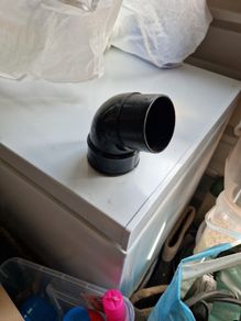 uPVC drain pipe angle piece