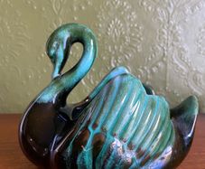 Blue Mountain pottery swan