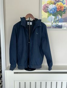 Mens Hooded Navy Jacket from Jack & Jones. Size Small