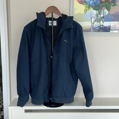 Mens Hooded Navy Jacket from Jack & Jones. Size Small