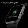 W01 ANG Business Smartwatch Sport Health and Sports Tracking Pedometer, 70+ Modes, Sleep Cycles, 15 Days Battery Life, Waterproof, SpO2, Ovulation Menstruation Monitoring for Women Black Image 6