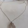 silver love heart necklace Image 3
