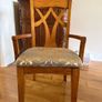 Solid Wood Dining Table with Glass Top + 6 Chairs Image 4