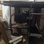 vidaXL Bunk Bed with Table without Mattress Black Metal 90x200 cm Image 2