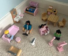 Wooden Doll Furniture and Figurines