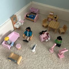 Wooden Doll Furniture and Figurines