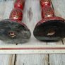 Pair lacquer work candle holders ? Image 8
