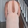 Long Open back Peach Dress, size 8, Miss Selfridge Image 4