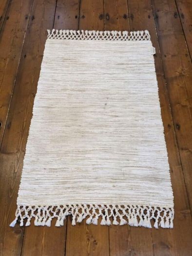 Art Carpet Kilim Collection Blue Floral Rug 135 x 68cm